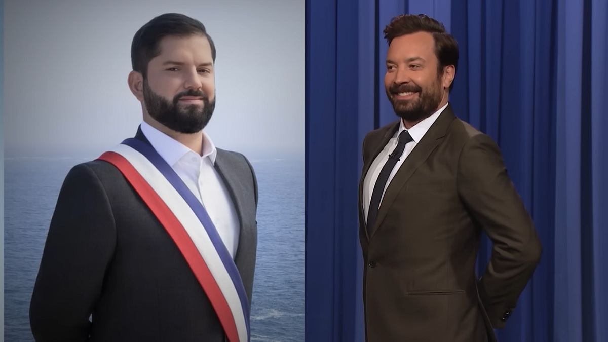 Gabriel Boric y Jimmy Fallon