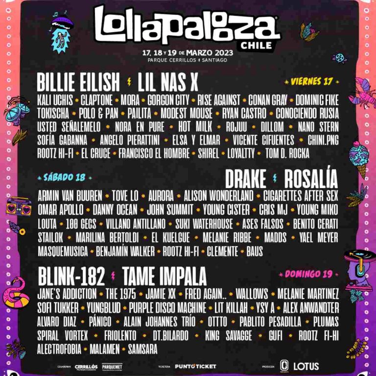 El line up oficial de Lollapalooza Chile 2023 ya está disponible — FMDOS