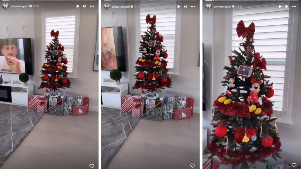 Daniela Aranguiz Navidad 1 Cada vez queda menos para la llegada de la Nochebuena, es por esto que varios famosos comparten sus decoraciones navideñas