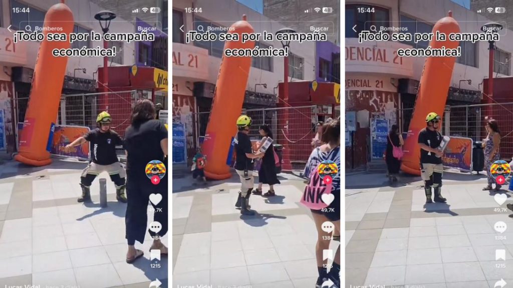 _Bombero De Arica Se Viraliza En TikTok Bailando Para Recolectar Dinero