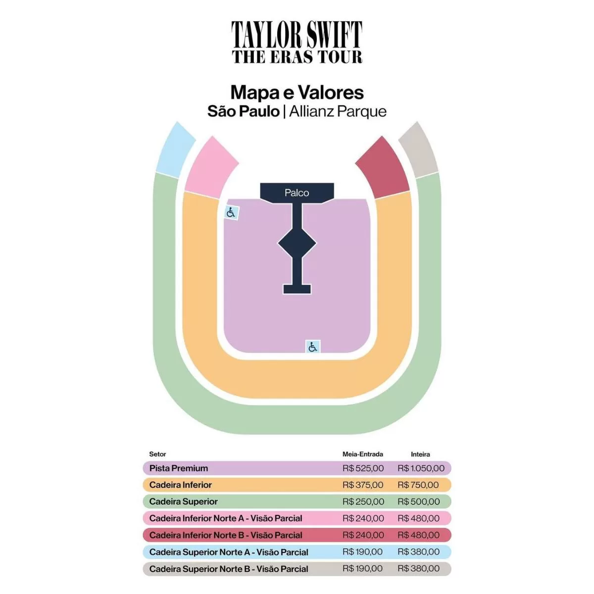 Taylor Swift en Brasil ¿Cuánto valen las entradas para "The Eras Tour