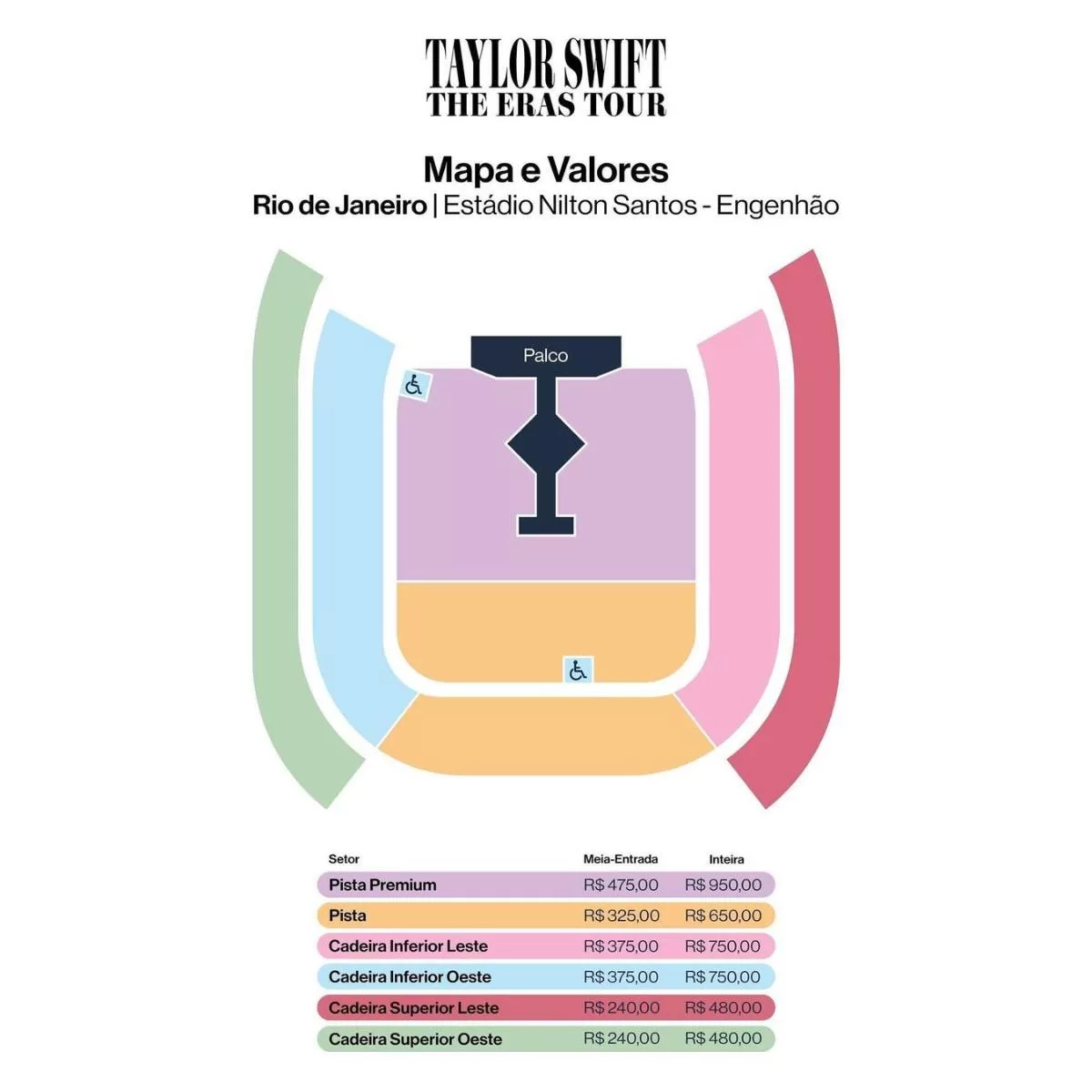 Taylor Swift en Brasil: ¿Cuánto valen las entradas para "The Eras Tour