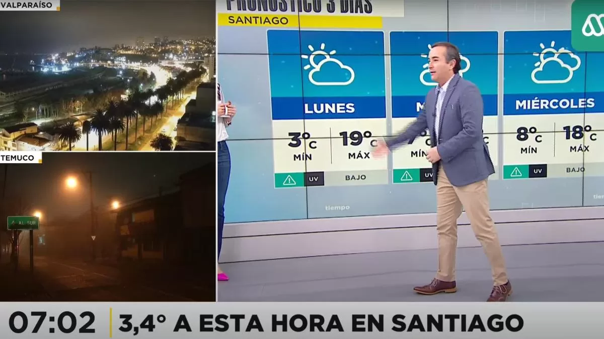  Lluvia   En  Santiago 