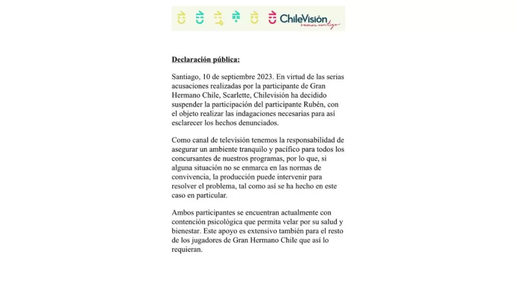 Comunicado CHV