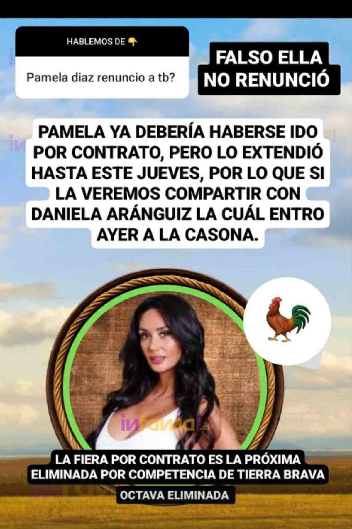 pamela diaz tierra brava En las redes sociales se ha informado que La Fiera será despedida debido a los términos del contrato que suscribió con la producción de Tierra Brava.