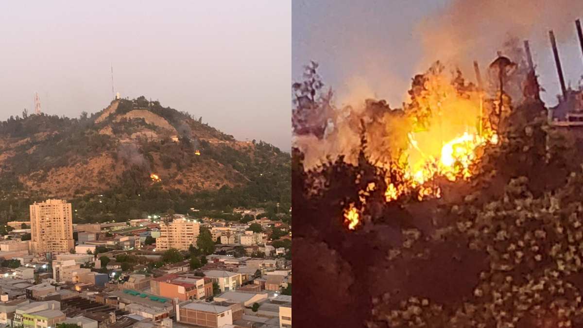 Incendio Cerro San Cristobal