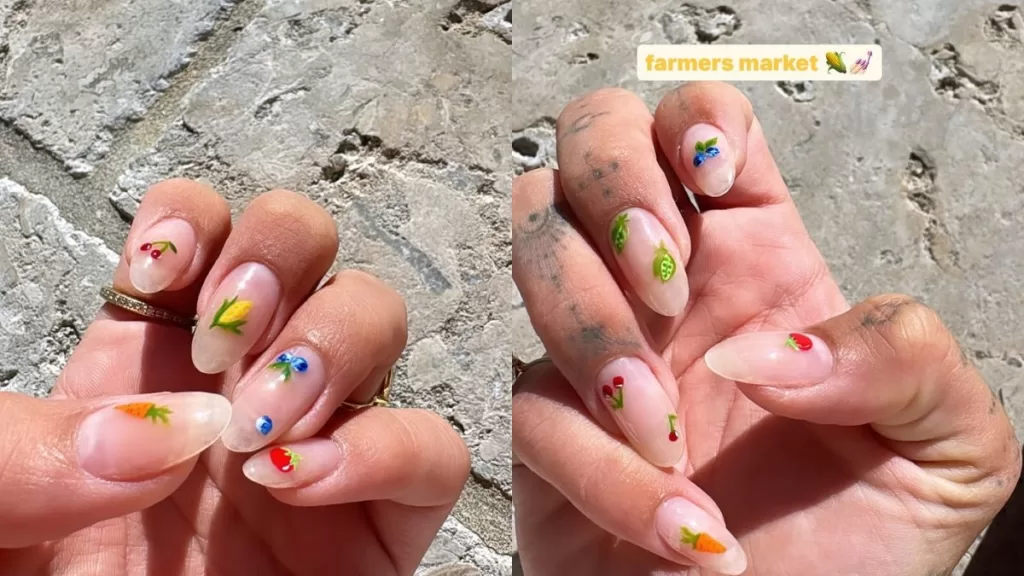 Uñas Hailey Bieber