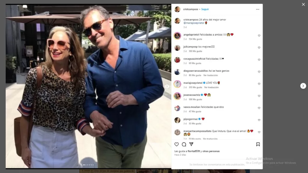 Cristián Campos Y María José Prieto IG